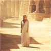 nonisland: Helen, as seen in the 2003 film Troy, standing alone in the middle of an empty sunstruck street ([Greek myth] Helen of Troy)