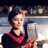 usuallyhats: Clara looks at a model of the TARDIS that Amy made (clara)