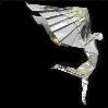 isweedan: Origami model of a winged human (Origami)