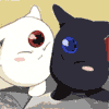 mmestrange: mokona as affectionate cats (affectionate and thankful)