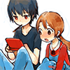 vivillion: (red & lyra playing games)