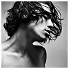 illariy: a young man swings his hair (boy hair swing)