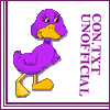 contxt_unofficial: purple duck walking - con.txt logo (Default)