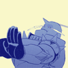 alchemicallybonded: (No please not the shirtless Armstrong!)