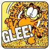 yeuxdebleu: Garfield excited text=Glee! (Garfield excited "Glee")