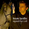beck_liz: Doctor Who: Ten & Arthur the horse - team TARDIS: equestrian unit (DW Team Tardis Equestrian by casirafics)