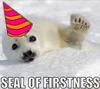 sunnymodffa: firstness gets down in groovy hat (party firstness)