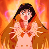 alexseanchai: Rei surrounded by fire (Sailormoon Rei with fire)