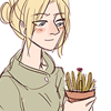 lyingheart: http://www.pixiv.net/member_illust.php?id=7661572 (smile | jean's cactus fry icon)