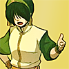 tophgirl: Toph jerks her thumb back (Annoyed: Get in the back)