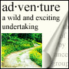 sweet_sparrow: Picture of a road with the definition for 'adventure'. (P: Adventuring!)