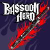 erika: Picture of bassoon with the words "BASSOON HERO" in a Guitar Hero font (music: bassoon hero)