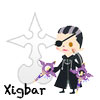 tyger: Xigbar's Avatar Kingdom chibi. Text: Xigbar (Xigbar - chibi)