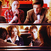such_heights: amy and eleven and river and rory sitting in a diner (who: team eleven!)