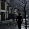 kaydeefalls: winters silhouette on paris street at night (another winter in a summer town)
