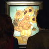 kaydeefalls: amy&eleven in front of vincent's sunflower painting (for amy from vincent)