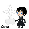 tyger: Xion's Avatar Kingdom chibi. Text: Xion (Xion - chibi)