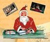 fleurrochard: A Tolkien picture of Father Christmas wrapping presents (Christmas)