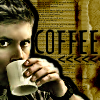 tessercat: Dean from Supernatural drinking coffee (coffee)