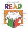 readinggeek451: when in doubt, read (Boynton cat)