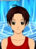 pinkrangerv: White Hispanic female, with brown hair, light skin, and green eyes, against a background of blue arcane symbols (Default)
