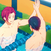 iwatobi: Smile; Rin (come on take a step toward me)