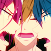 iwatobi: Grr; Rin; Makoto (so you can figure me out)