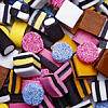 chalcopyrite: A pile of mixed licorice allsorts.  Want some candy? (allsorts)