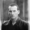 amihan: black and white image of christopher eccleston as the ninth doctor in 'doctor who' ([doctor who] nine (b/w))