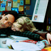 thingswithwings: britta sleeping on abed who is also sleeping (comm - abed and britta cuddles)