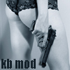 kink_bingo_mod: an androgynous figure in lingerie holding a gun (mod gunplay)