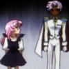 laceblade: Utena as little girl in a dress, looking at prince w/admiration, wanting to become him (Utena: looking up to the prince)