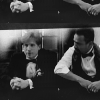 wordsatourbacks: mike and meldrick sitting together in formal wear, meldrick leaning his right elbow on mike's arm and looking at mike (wedding bells)