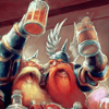 stromatolite: Warcraft dwarves making a toast. (wow - brewfest)