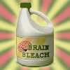 laughingrat: A bottle labled "Brain Bleach" on an animated background (Brain Bleach)