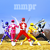 ladygriddlebone: The five original Power Rangers strike a pose (MMPR Group)