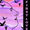 pensnest: Data outline of face against mauve/pink sky (Trek Data first love)