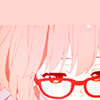halfemptyglasses: Mirai looking neither happy nor sad (relatively neutral)