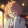 halfemptyglasses: Mirai looking pleased (food is her best friend)