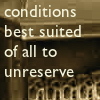 lilliburlero: detail of a gas fire, quotation from The Charioteer "conditions best of all suited to unreserve" (unreserve)