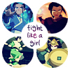 yhlee: Avatar: The Last Airbender: "fight like a girl" (A:tLA fight like a girl)