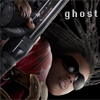 jadelennox: Ghost from the book Epic: black girl in shades, gun, awesome. (chlit: ghost)