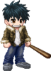 lasthungrywolf: Chibi Tetsuo with a baseball bat (Chibi Tetsuo)