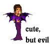 havocthecat: cute, but evil woman with bat wings (feelings evilcute)
