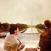 sansets: Still from X-Men First Class where Charles and Erik play chess on the Lincoln Memorial, overlooking Washington Monument (Washington DC)
