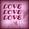amadi: Text icon reading: "Love love love" (Love)