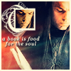 independence1776: Movie!Elrond with a book, along with the words "A book is food for the soul." (Books are soul food.)