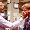 wordsatourbacks: meldrick reaches out and gives mike a pat on the face with his right hand, both meldrick and mike smiling (let the love of god come and get us)