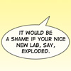 sholio: webcomic word balloon (Kismet-Frank threat)