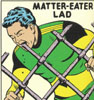 thalia: drawing of Matter-Eater Lad from the Legion of Super-Heroes eating a chain-link fence (tenzil)